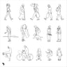 Cad Outline People DWG | Toffu Co