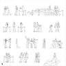 Cad Red Carpet People Digital Artwork drawings | Toffu Co