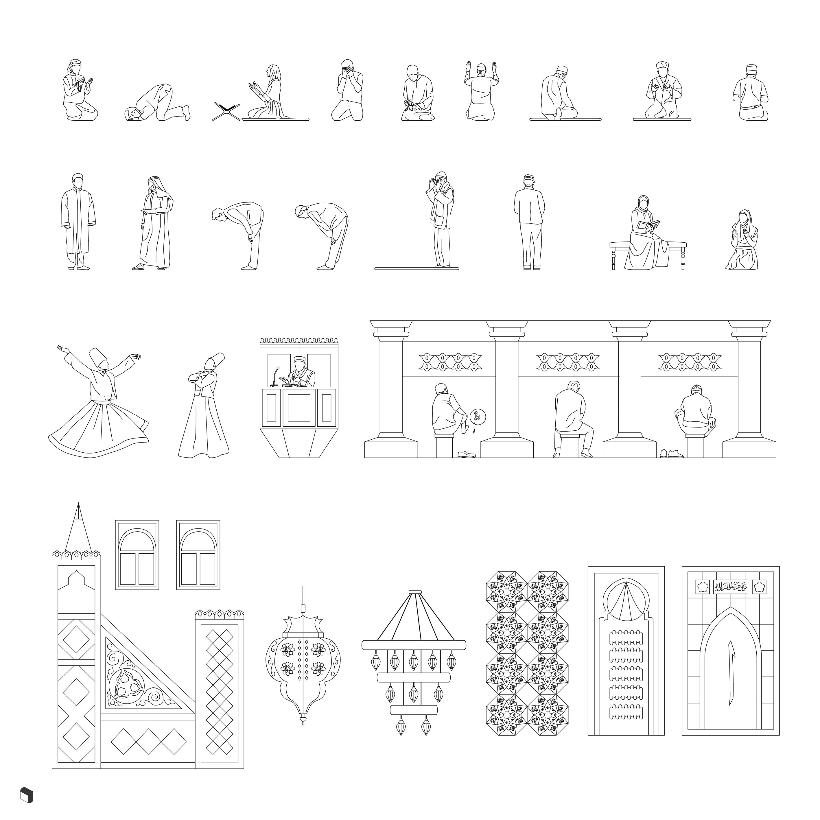 Cad Religion People 2 DWG | Toffu Co