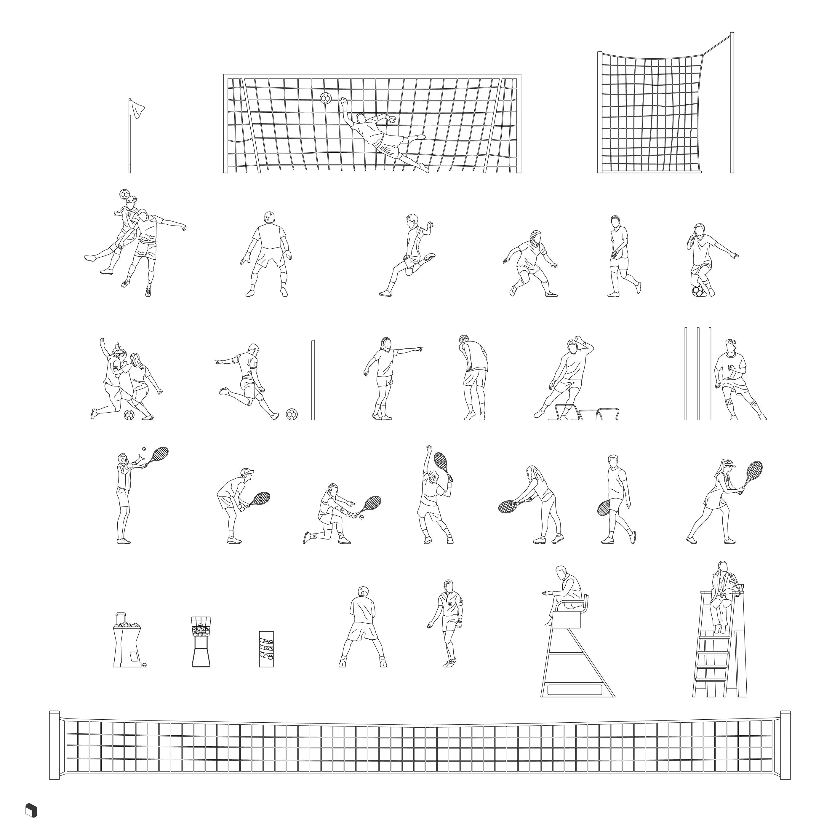 Cad Sports 2 drawings | Toffu Co