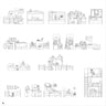Cad Dorm People Digital Artwork drawings | Toffu Co