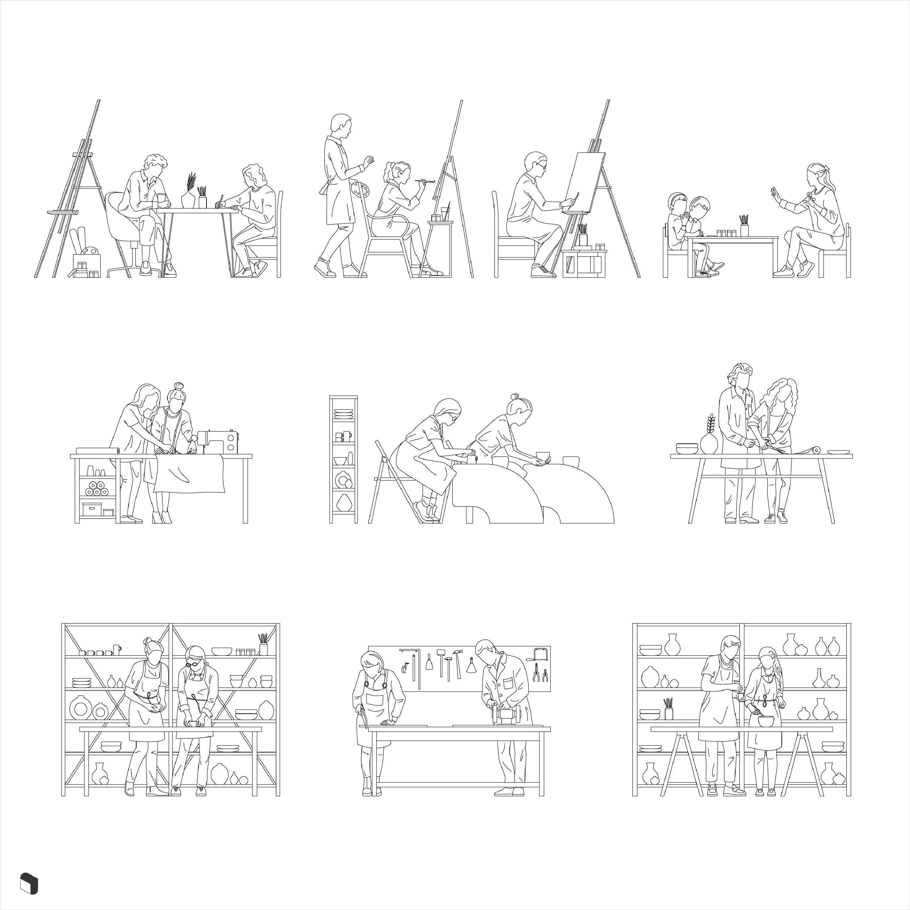 Cad Workshop People Uncategorized drawings | Toffu Co