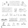 Cad Pumpkin Patch Elevation & Top View Digital Artwork drawings | Toffu Co