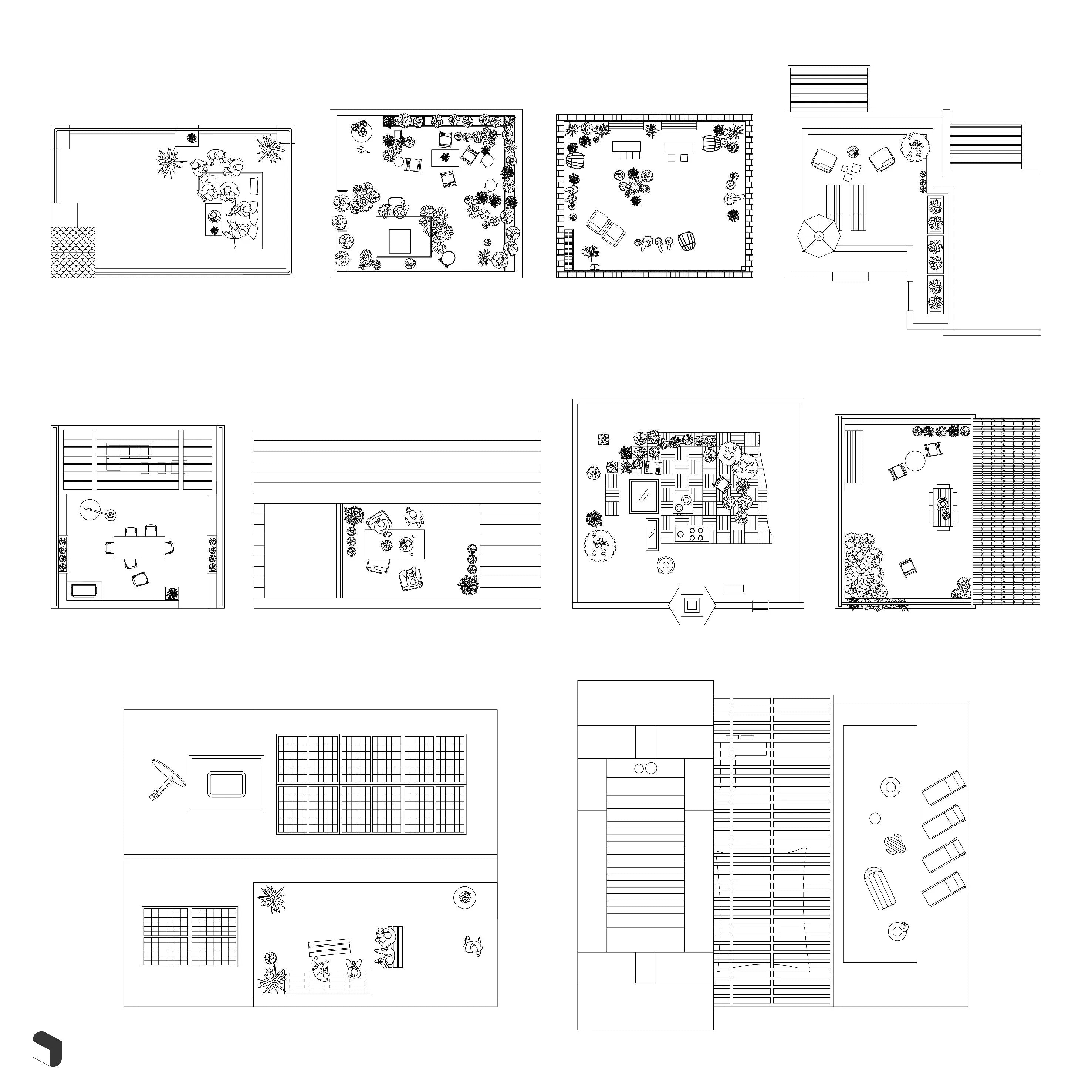 Cad Rooftop Setups Digital Artwork drawings | Toffu Co