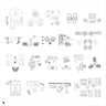 Cad Balcony and Terrace Setups Top View Digital Artwork drawings | Toffu Co