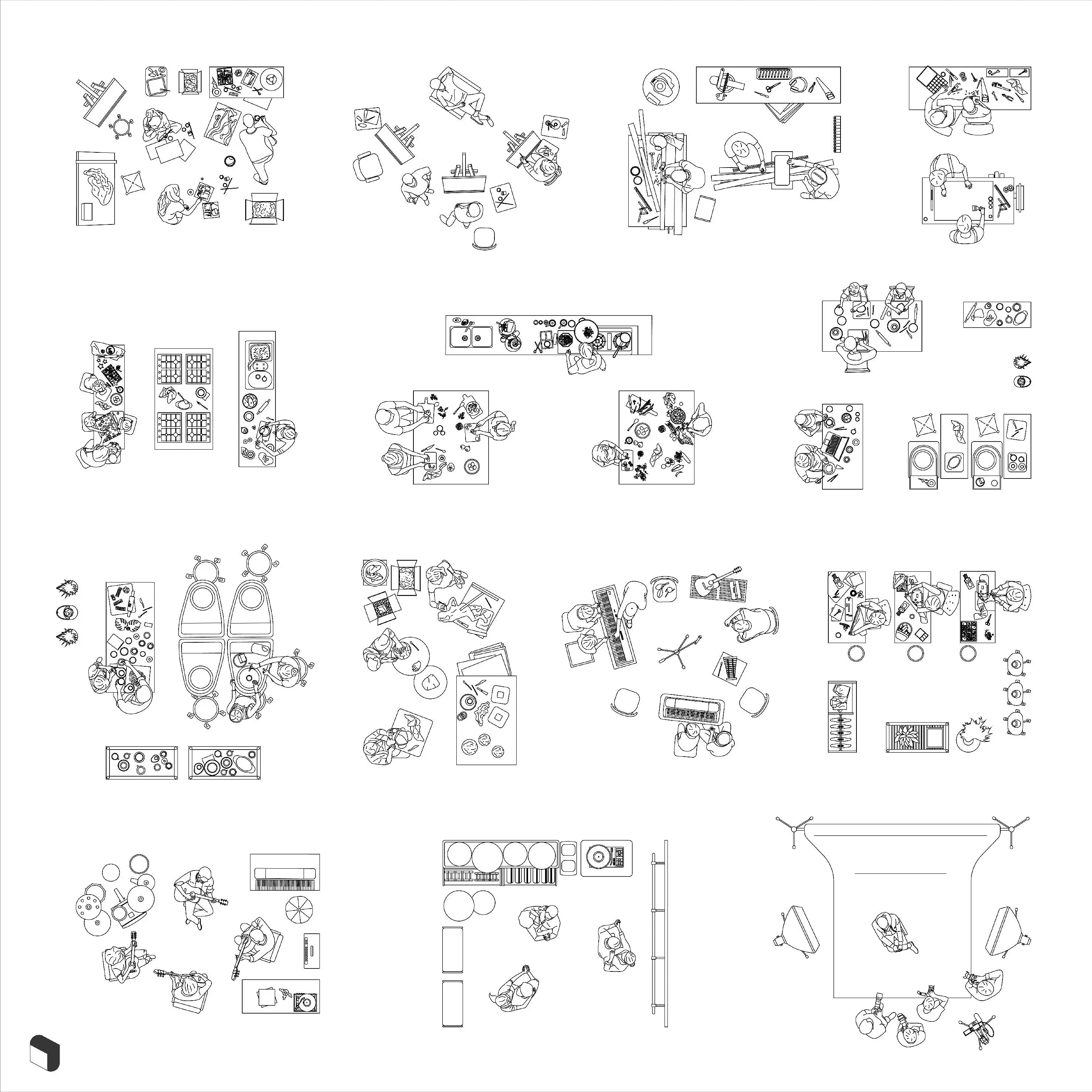 Cad Workshop Setups Top View Uncategorized drawings | Toffu Co