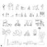 Cad Cuban Streets Digital Artwork drawings | Toffu Co
