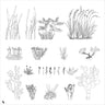 Cad Wild Vegetation 2 Digital Artwork drawings | Toffu Co