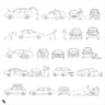 Cad Cars Digital Artwork drawings | Toffu Co