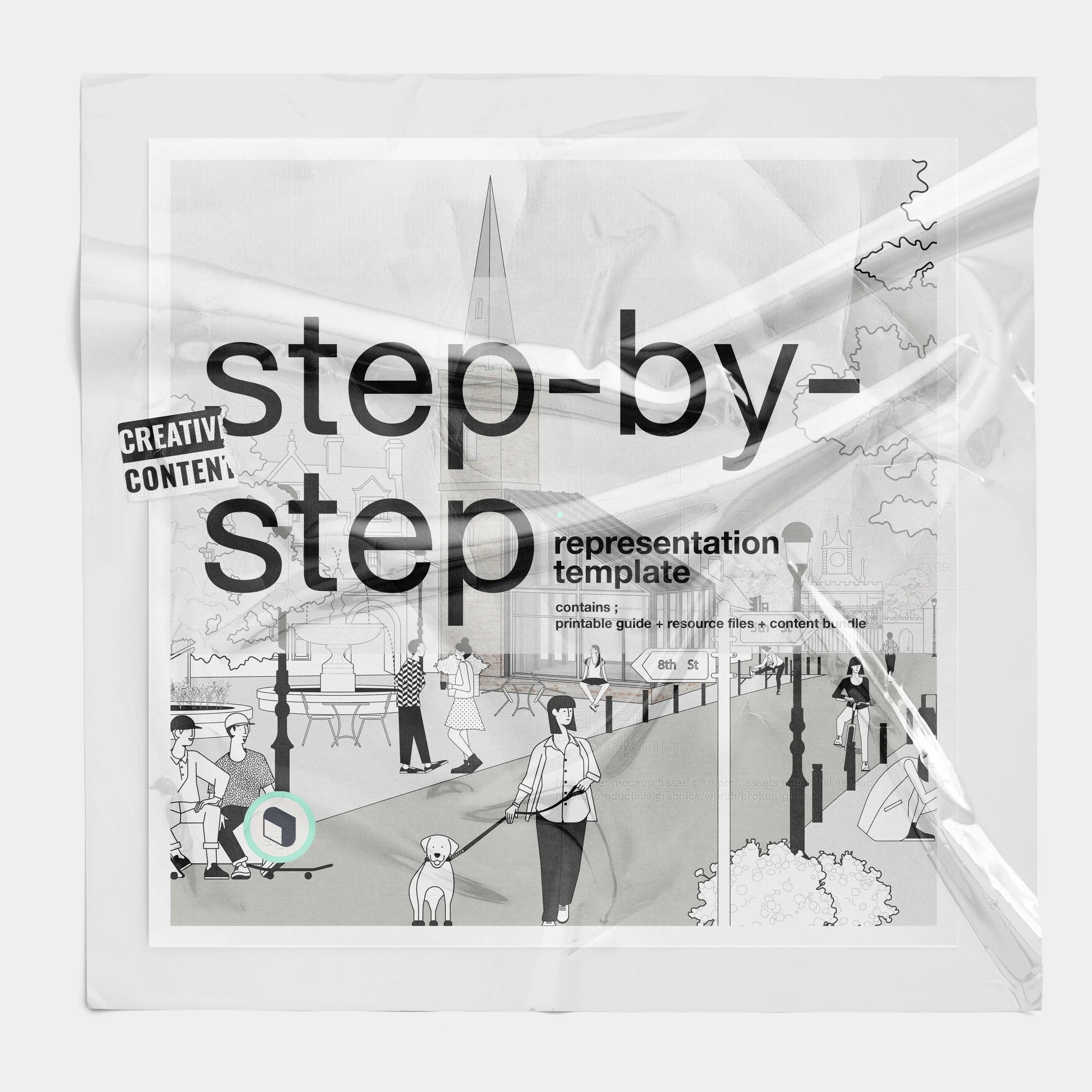 Creative Content Black & White Illustration Digital Artwork drawings | Toffu Co