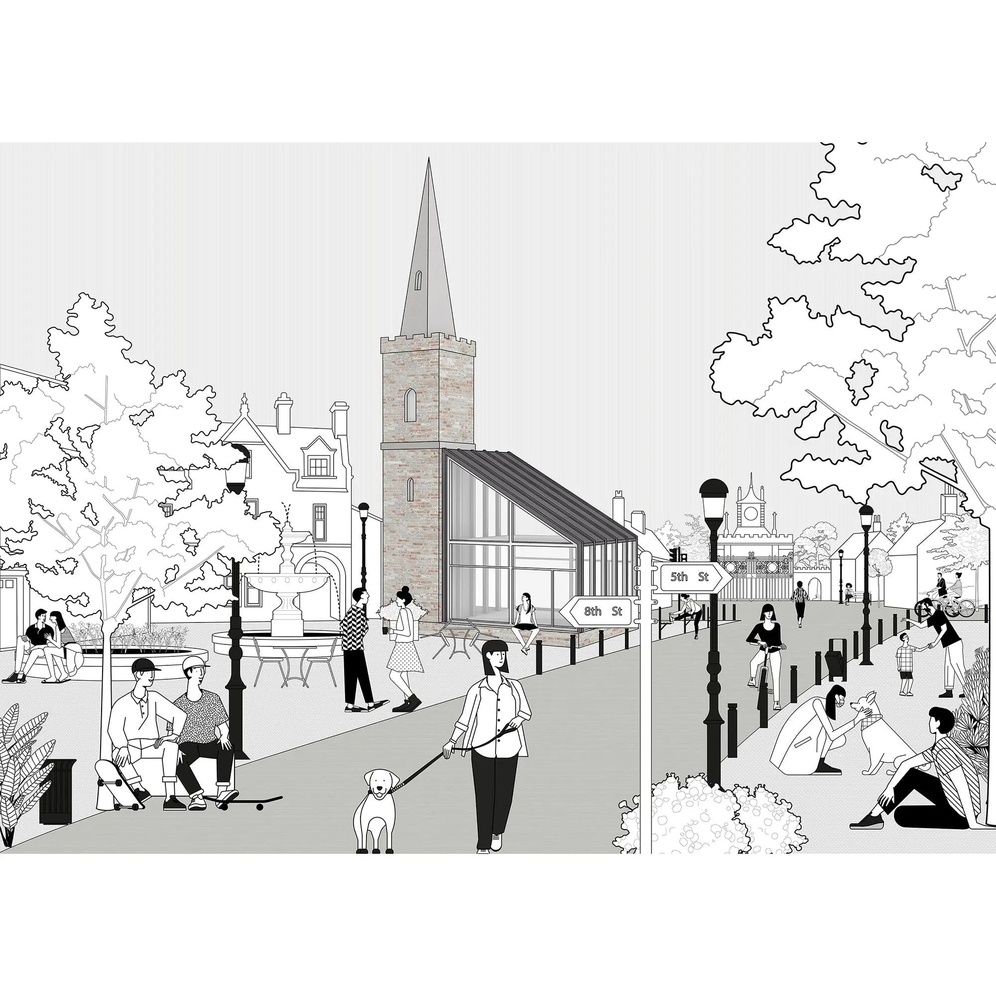 Creative Content Black & White Illustration Digital Artwork drawings | Toffu Co