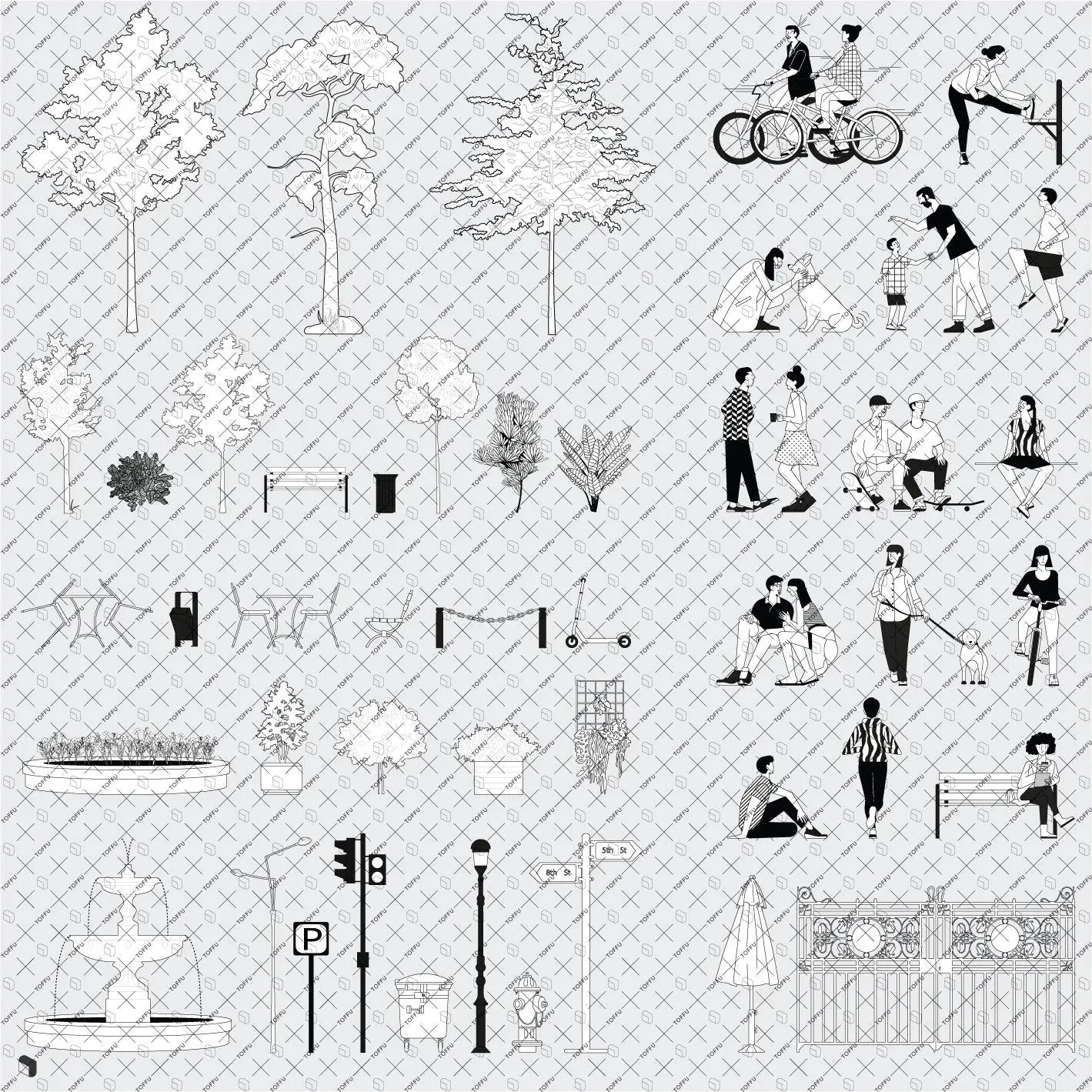 Creative Content Black & White Illustration Digital Artwork drawings | Toffu Co