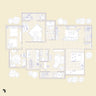 Cad House Furniture Top View Digital Artwork drawings | Toffu Co
