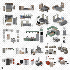 Free - Cutout Realistic Home Furniture Bundle – Toffu Co