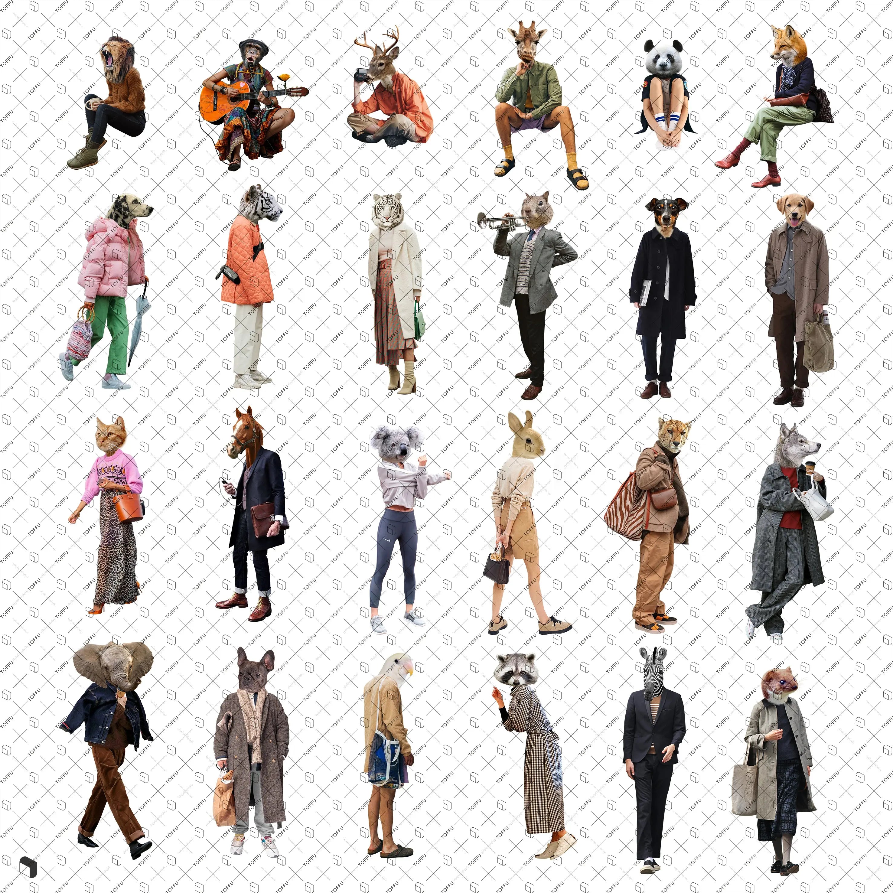 Cutout Avantgarde People 2 Uncategorized drawings | Toffu Co