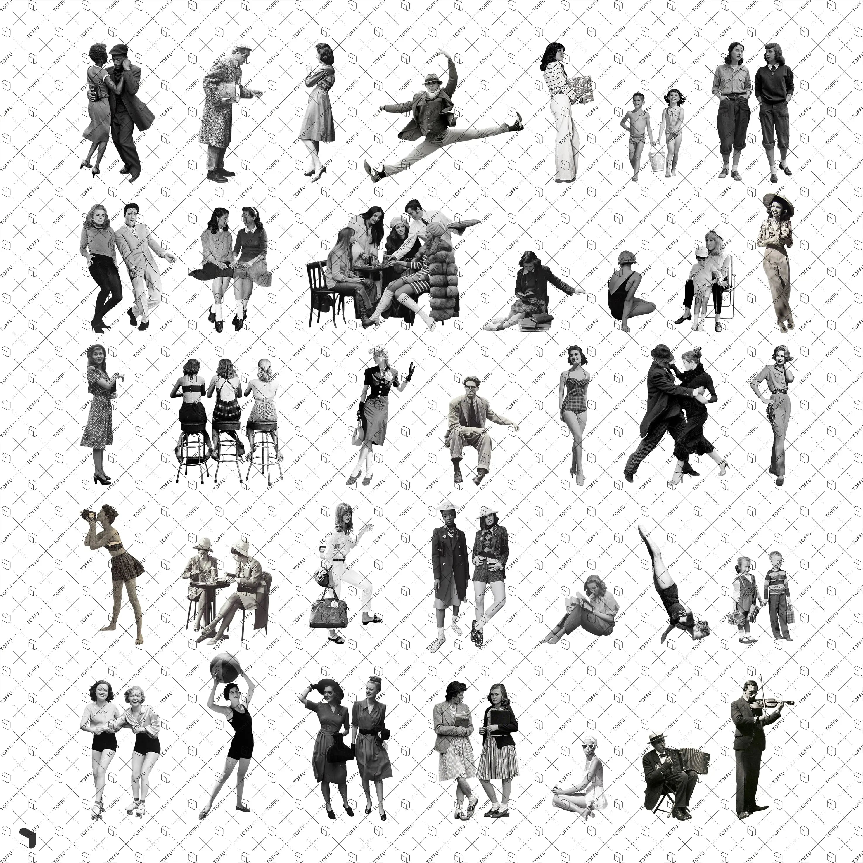 Cutout Daily Black & White 2 Uncategorized drawings | Toffu Co