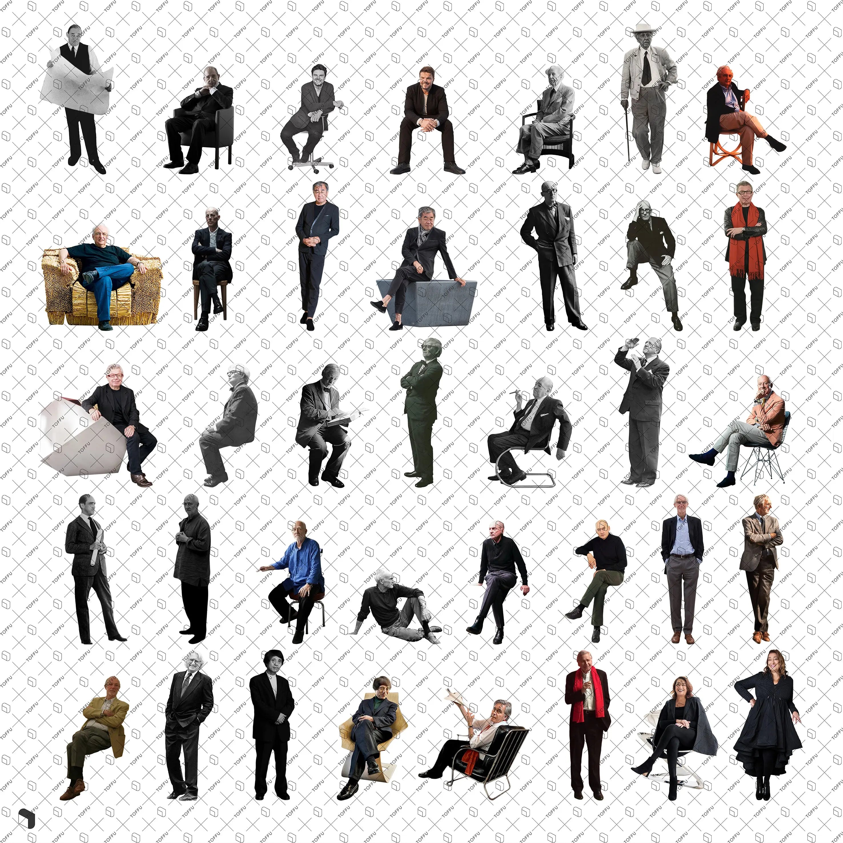 Cutout Celebrity Architects Uncategorized drawings | Toffu Co
