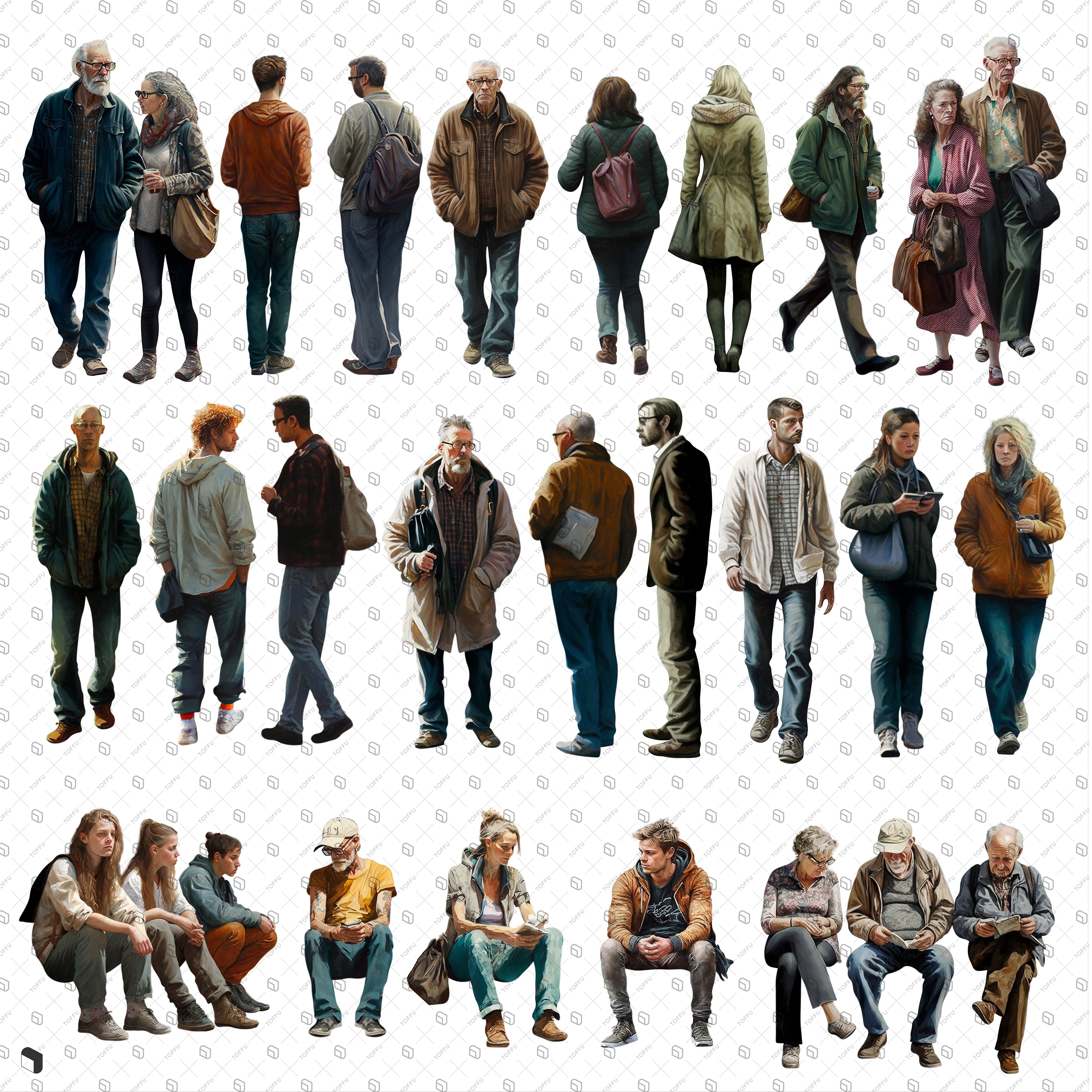 Cutout Artificial Street People PNG - Toffu Co