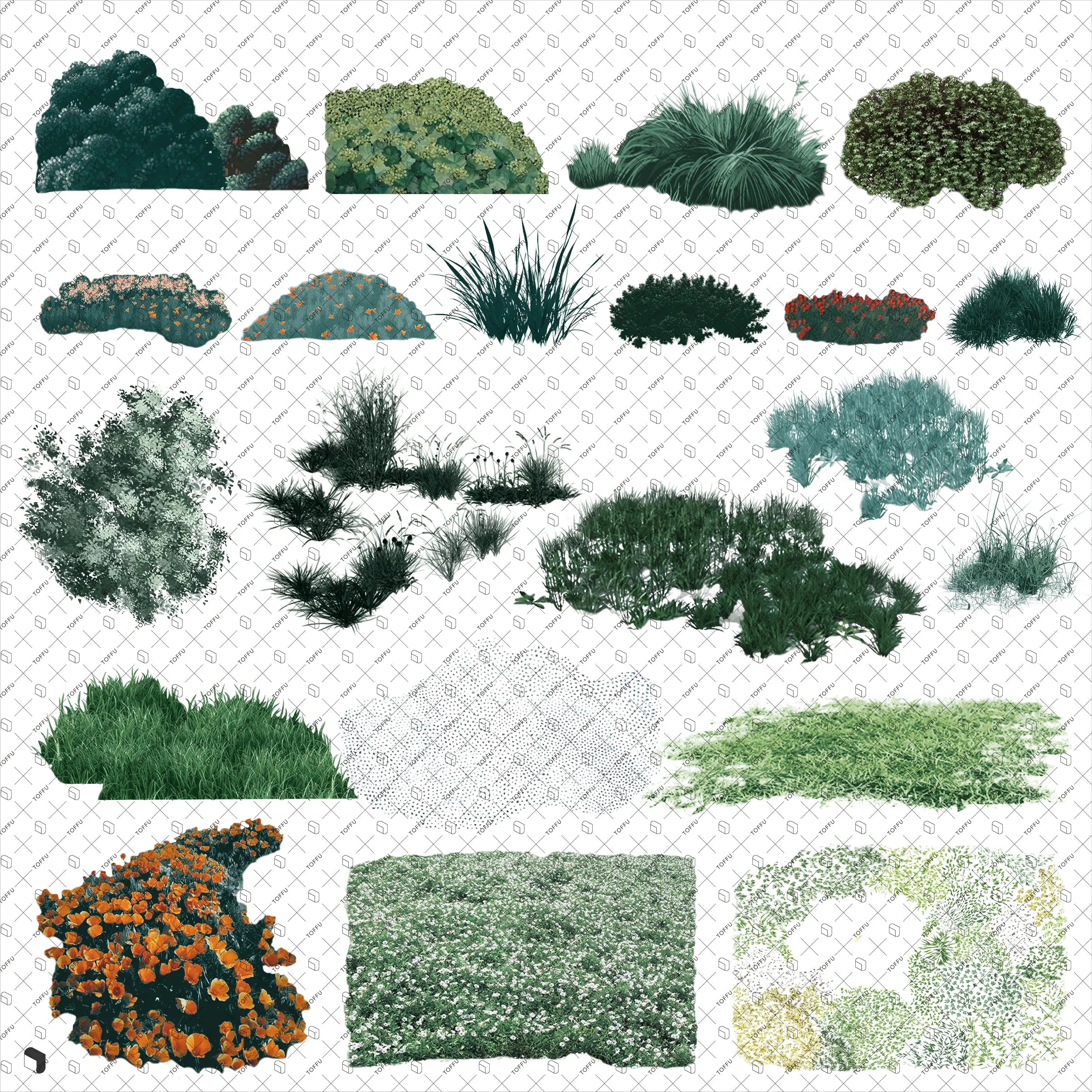 Cutout Assemble Landscape Uncategorized drawings | Toffu Co