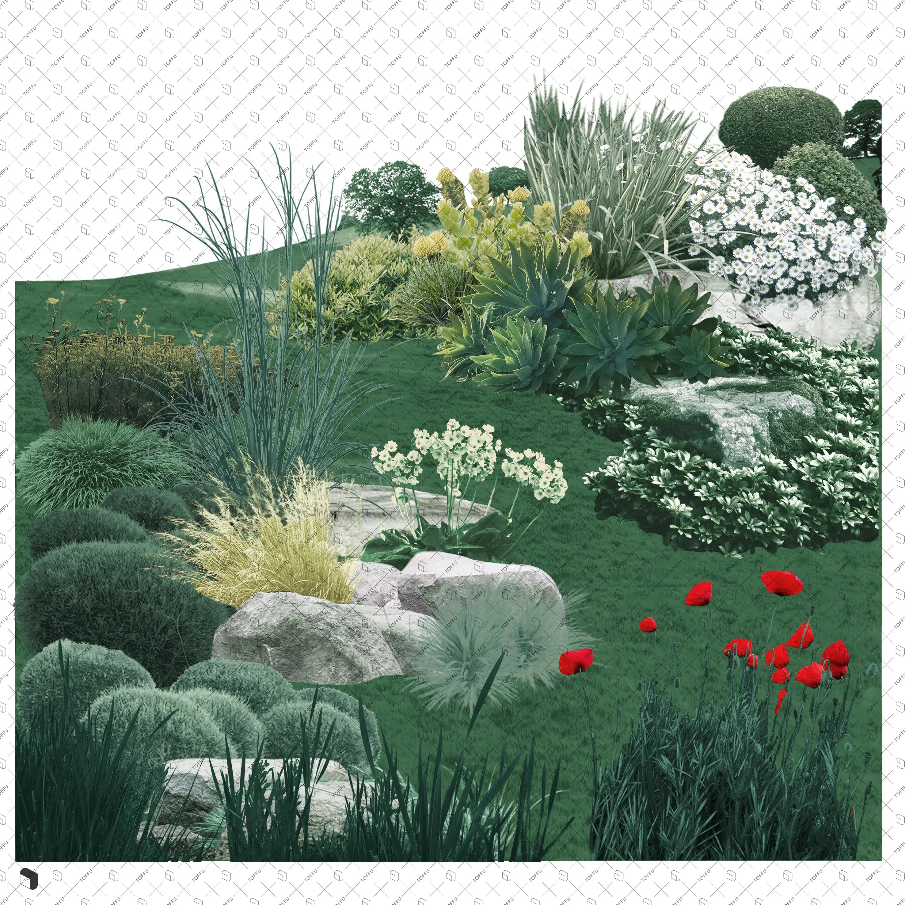 Cutout Assemble Landscape 2 Uncategorized drawings | Toffu Co