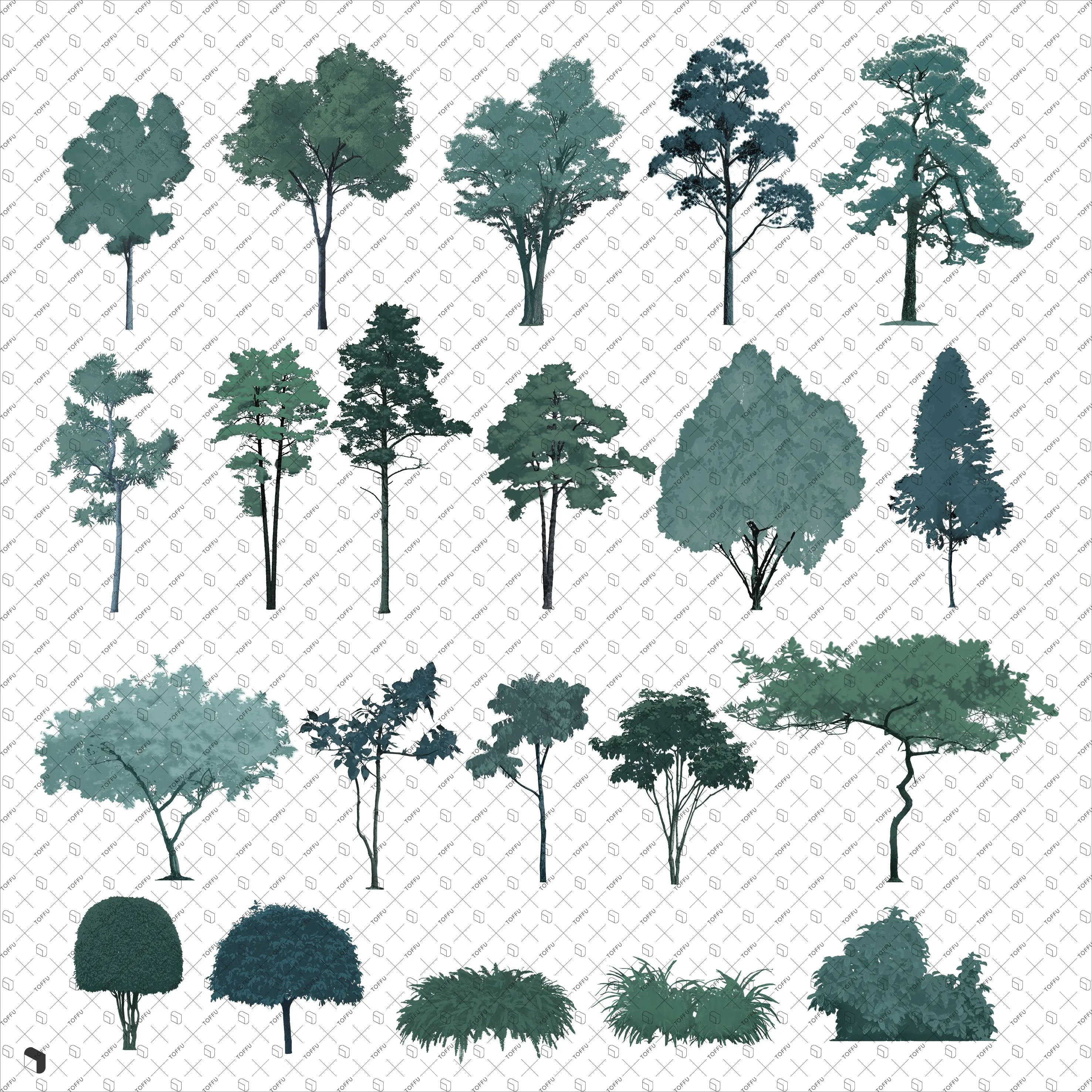 Cutout Assemble Vegetation Uncategorized drawings | Toffu Co