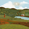 Cutout Coloring Landscape Digital Artwork drawings | Toffu Co