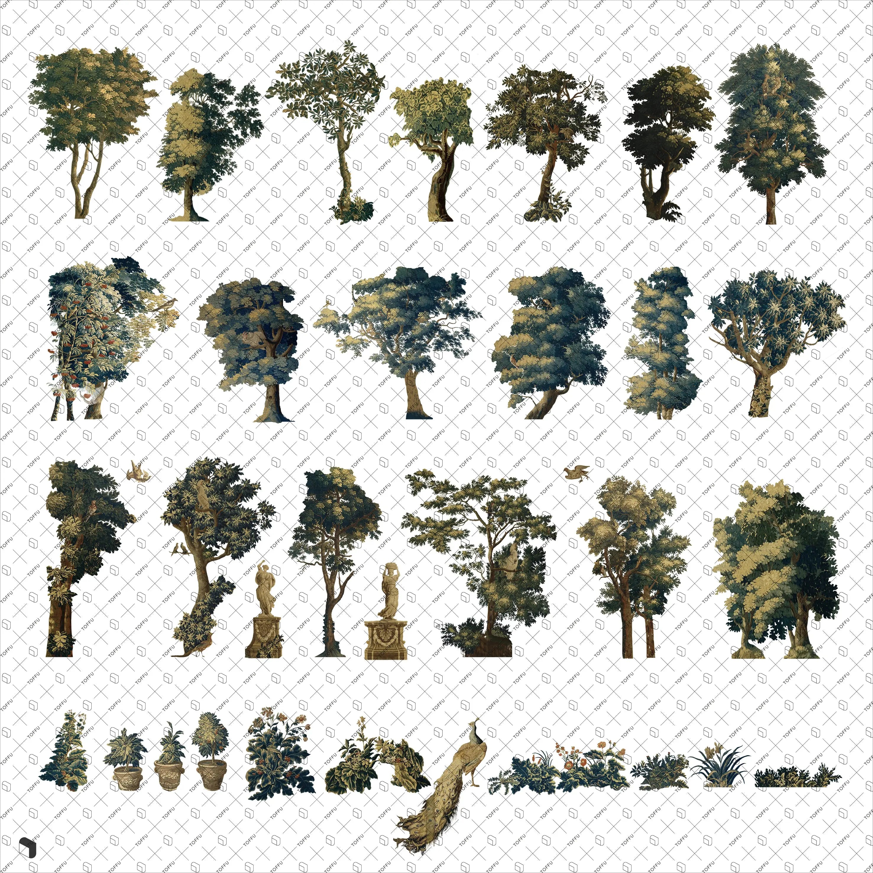 Cutout Vegetation 10 Uncategorized drawings | Toffu Co