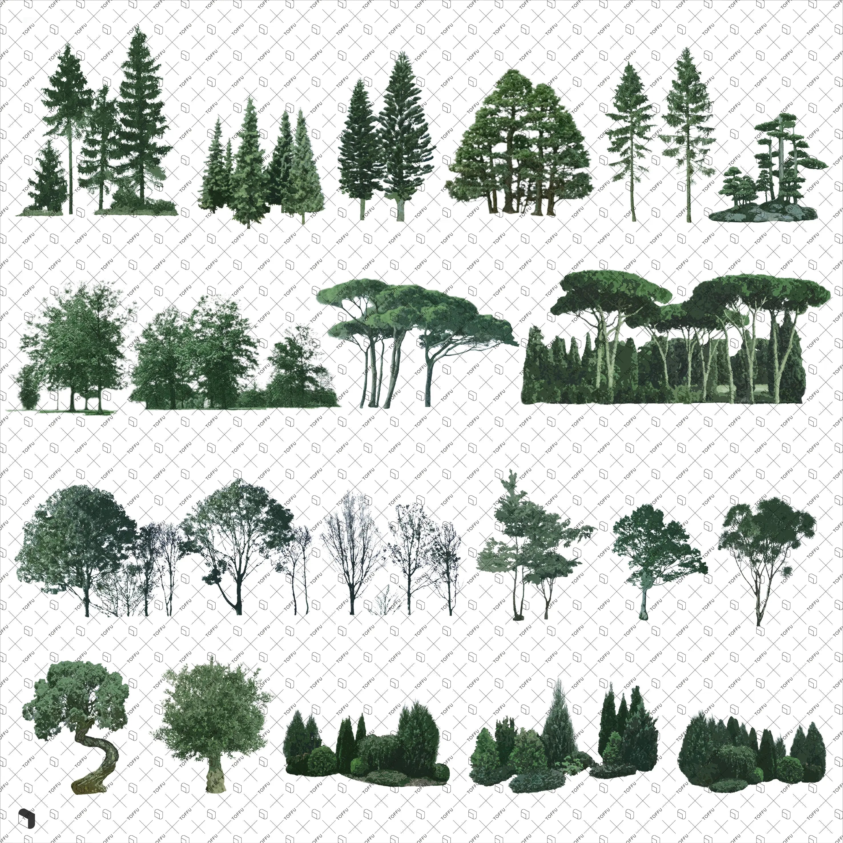 Cutout Vegetation 11 Uncategorized drawings | Toffu Co