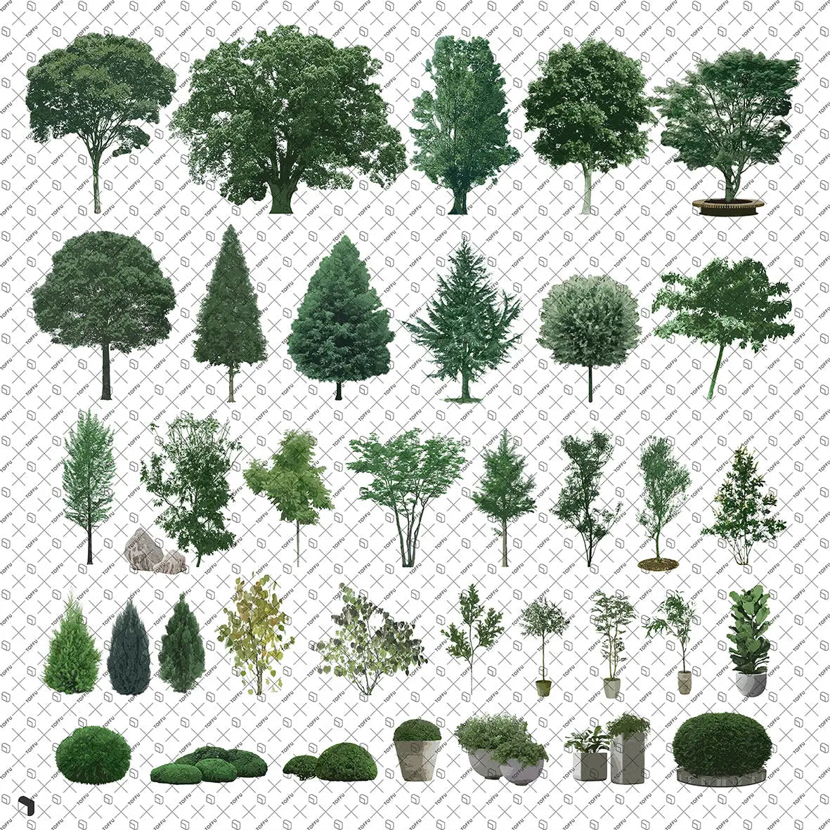 Cutout Vegetation 8 Uncategorized drawings | Toffu Co