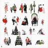 Cutout Vibrant Christmas People Uncategorized drawings | Toffu Co