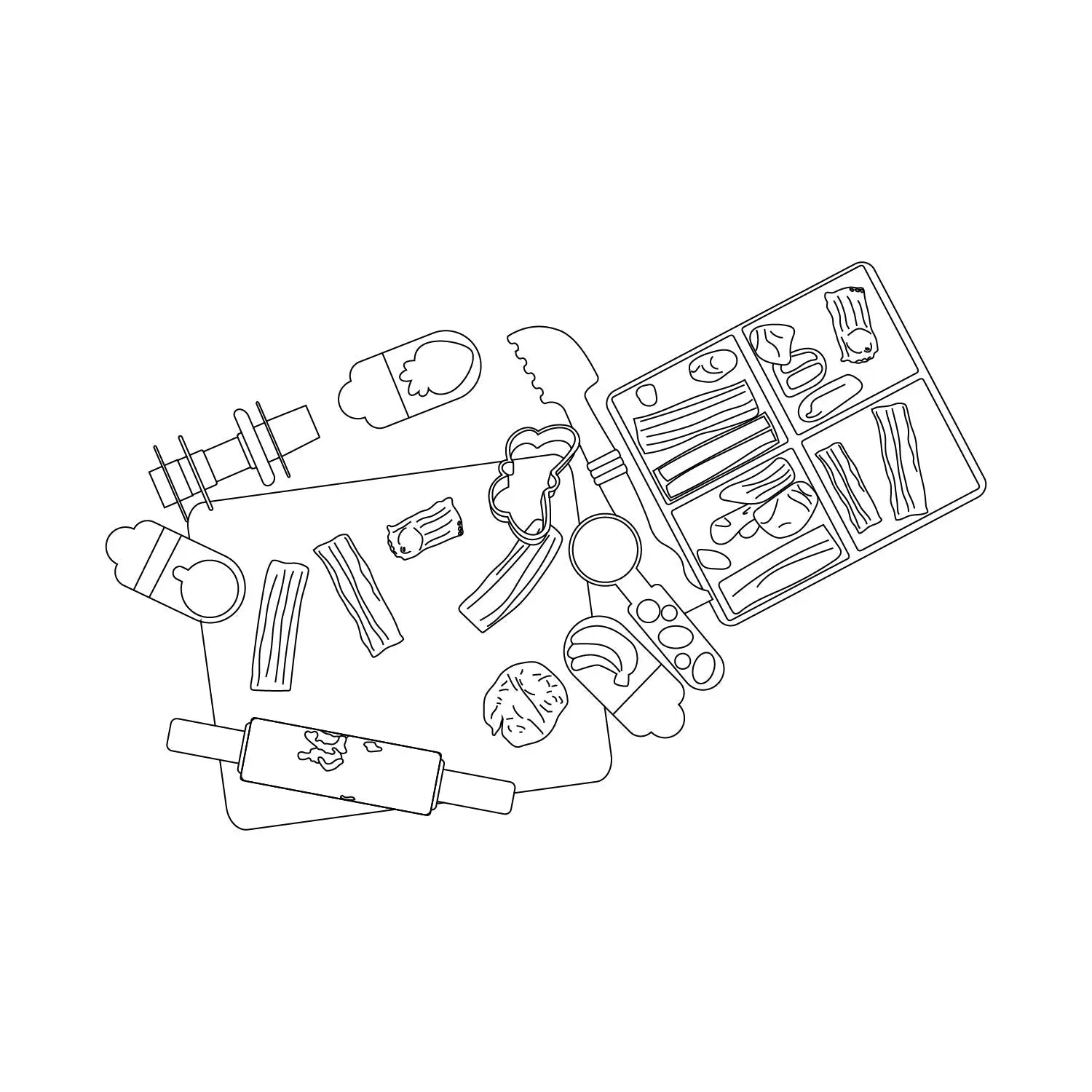 Cad Home Detail Objects Top View 2 Digital Artwork drawings | Toffu Co