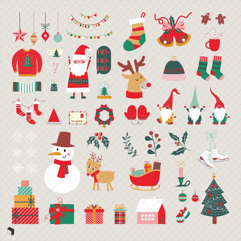 Flat Icon Christmas Ornaments – Toffu Co