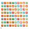 Sustainability Flat Icons Digital Artwork drawings | Toffu Co