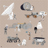 Flat Vector Mars Digital Artwork drawings | Toffu Co