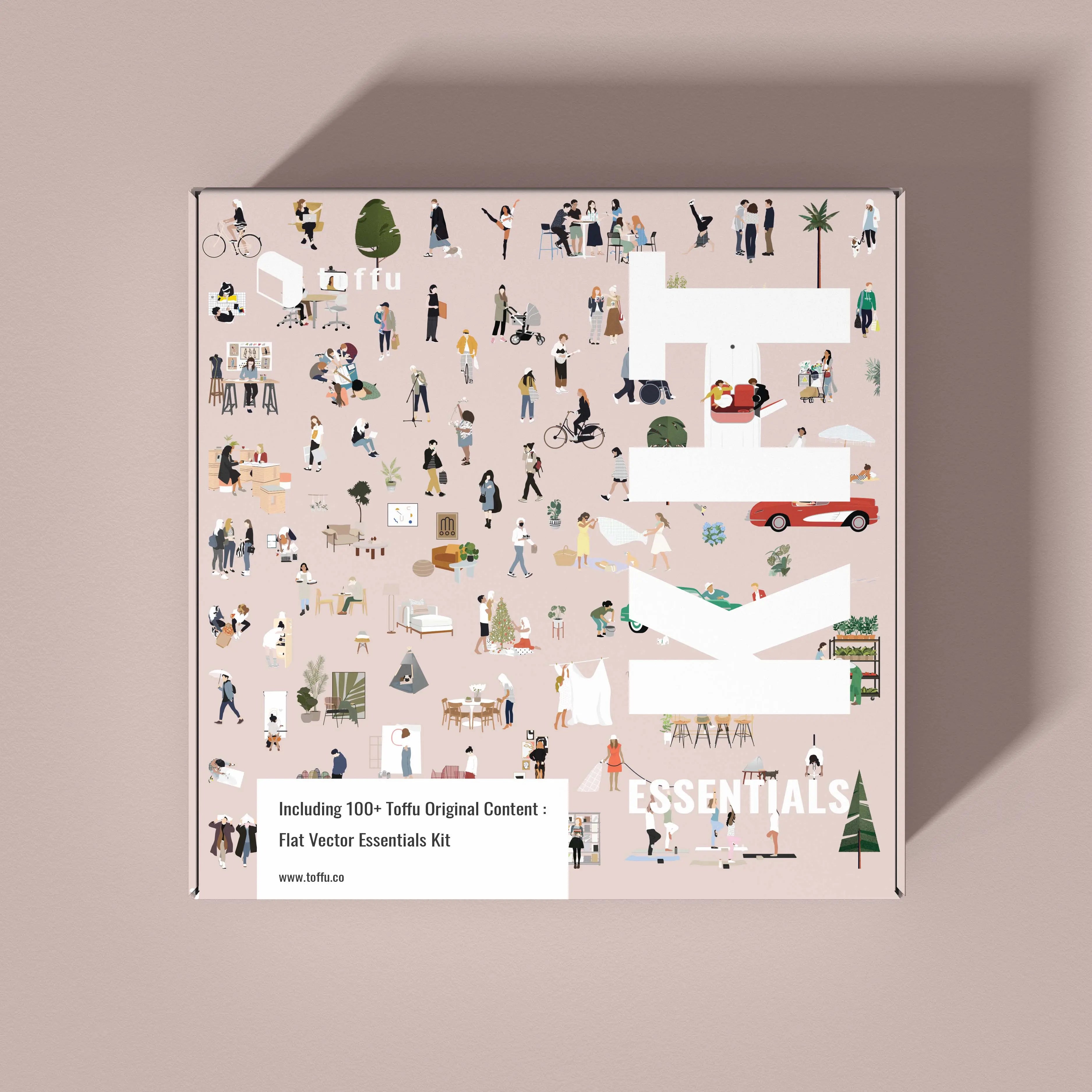 Flat Vector Essentials Kit Digital Artwork drawings | Toffu Co