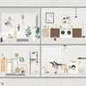 Flat Vector Bathroom Furniture Digital Artwork drawings | Toffu Co