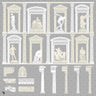 Flat Vector Classical Elements Digital Artwork drawings | Toffu Co