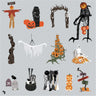 Flat Vector Halloween Decorations - Toffu Co