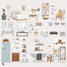 Flat Vector Hygge Furniture Digital Artwork drawings | Toffu Co