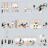 Flat Vector High School Digital Artwork drawings | Toffu Co