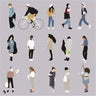 Flat Vector People 15 Digital Artwork drawings | Toffu Co