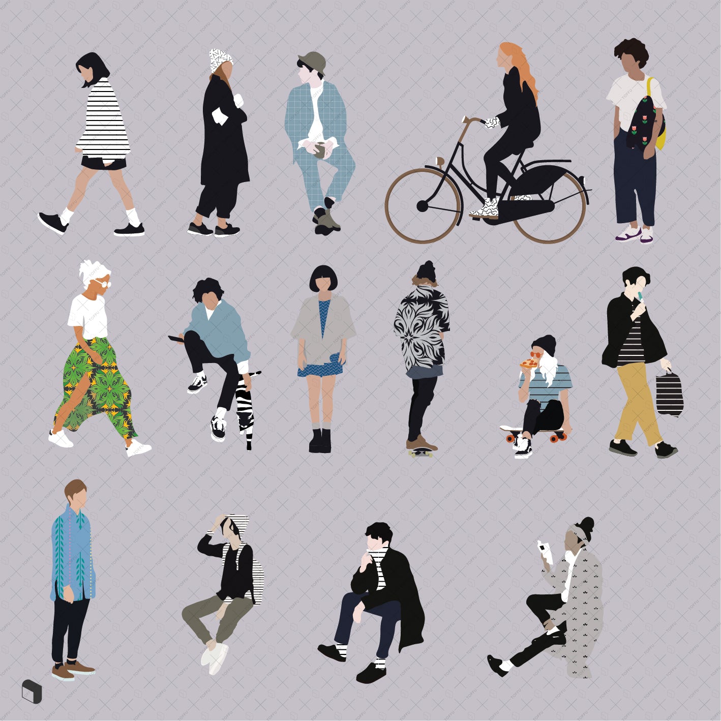 Flat Vector People 2 - Toffu Co