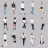 Flat Vector People 26 Digital Artwork drawings | Toffu Co