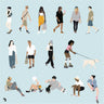 Flat Vector People 27 Digital Artwork drawings | Toffu Co