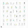 Flat Vector Doodle People Digital Artwork drawings | Toffu Co