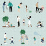 Flat Vector Family Outdoor Activities Digital Artwork drawings | Toffu Co