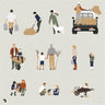 Flat Vector Farmers 2 Digital Artwork drawings | Toffu Co
