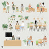 Flat Vector Botanical Cafe Uncategorized drawings | Toffu Co