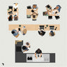 Flat Vector Coffee Shop Top View 2 PNG - Toffu Co