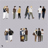 Flat Vector Groups 9 Digital Artwork drawings | Toffu Co